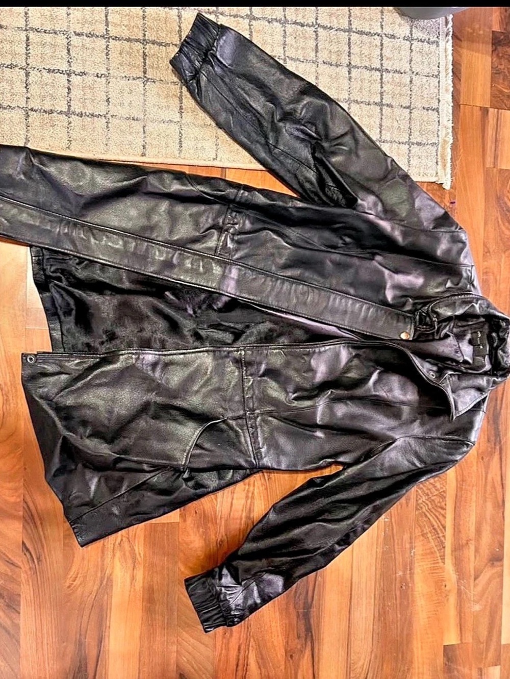 Colebrook Women's Leather Jacket in Black Size Medium
